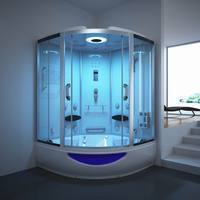 Porte en verre transparent Salle de bain Cadre en aluminium Cabine de douche moderne avec porte coulissante à vapeur Salle de bain Cabines de douche complètes
