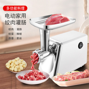 เครื่องบดเนื้อไฟฟ้าอเนกประสงค์ เครื่องยัดไส้กรอก 600-900W เครื่องบดกระเทียมพริก - Product Image 1
