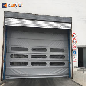 Grote Maat Fabrikant Op Maat Gemaakte Windbestendige Transparante Raam Industriële Hoge Snelheid Stapelen Pvc-Deur - Product Image 3