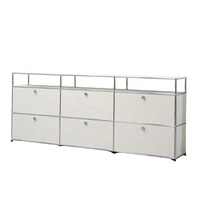 Gabinete de almacenamiento de casillero de cierre suave de gran tamaño Modular Popular de gama alta 304 tablero lateral para Home Hotel Villa