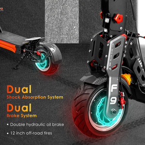 HEZZO F9, el Mejor Scooter Eléctrico Todoterreno de Doble Motor y Alta Potencia (4000W), con Batería de Carga Rápida, para Adultos - Product Image 3
