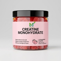 Créatine monohydrate OEM 90 gummies, favorise la croissance musculaire, soutient la production d'énergie