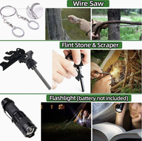 Kit de survie en plein air DIY StrideOut Grade, équipement de premiers soins multifonctionnel durable, 1000g, imperméable, SOS