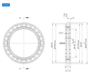 Moteur robotique rotatif sans balais à entraînement direct 48VDC sans cadre, efficacité IE4, pour exosquelette, applications industrielles et ventilateurs domestiques - Product Image 6