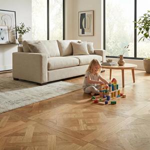 Suelo de Parqué Versailles de Roble Blanco de Alta Gama Directo de Fábrica, Inlay Personalizado, Suelo de Madera de Lujo para Sala de Estar, Exteriores, Parques y Hoteles - Product Image 6