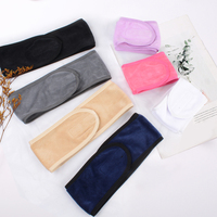 Bandeau en microfibre personnalisé avec logo brodé à bon prix Bandeau pour spa et douche maquillage Bandeau pour laver le visage
