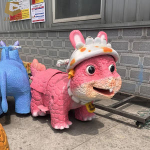 SGBC2519 Coche de Batería con Dinosaurio Animatrónico de Dibujos Animados Interactivo para Centros Comerciales Interiores para Niños - Product Image 4