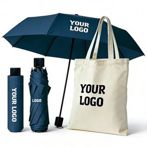 ร่มพับสามตอนราคาส่งถูก พร้อมโลโก้สีสันสดใสตามสั่ง ของขวัญส่งเสริมการขายสำหรับธุรกิจ - Product Image 1