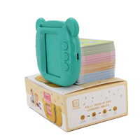 Jouet de voyage silencieux pour voiture : Cartes flash parlantes pour enfants, entraînement à l'écoute et à la prononciation des mots, sans écran, pour l'apprentissage en déplacement