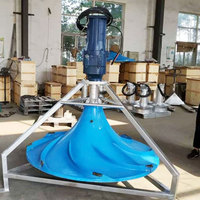 Mélangeur hyperboloïde haute performance, mélangeur vertical submersible pour les stations d'épuration des eaux usées, équipement de traitement des eaux usées, 7,5 kW