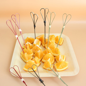 Piques à cocktail en bambou jetables, écologiques, brochettes à fruits en bambou, bâtonnets en bambou biodégradables, hamburger, sandwich - Product Image 2