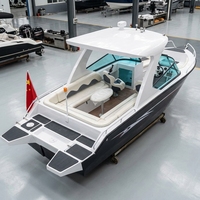 Yacht de sport de luxe en aluminium sur mesure, yacht de croisière côtier en aluminium de qualité marine