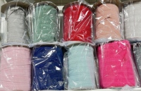 Bande élastique pliée en nylon jacquard à chevrons colorée sur mesure de 2,0 cm pour accessoires de couture de vêtements/soutiens-gorge – Vente en gros