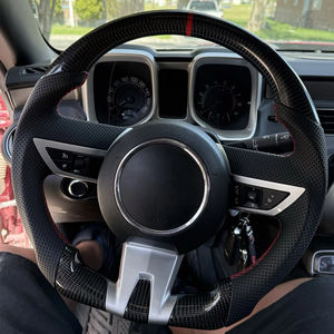 Gran oferta de fibra de carbono negra para volante de coche Chevrolet <span class=keywords><strong>Camaro</strong></span> 2008-2012 2017-2019 - Product Image 5