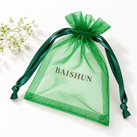 Individuell Bedruckter Organza-Schmuckbeutel mit Satinband für Ohrringe, Halsketten, Brautgeschenke und Kleine Geschäftsgeschenktüten