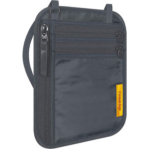 Porta Pasaportes Ultra Delgado con Bloqueo RFID, Bolsa de Cuello para Viaje y Bolsa para Teléfono con Forro de Nailon - Product Image 1