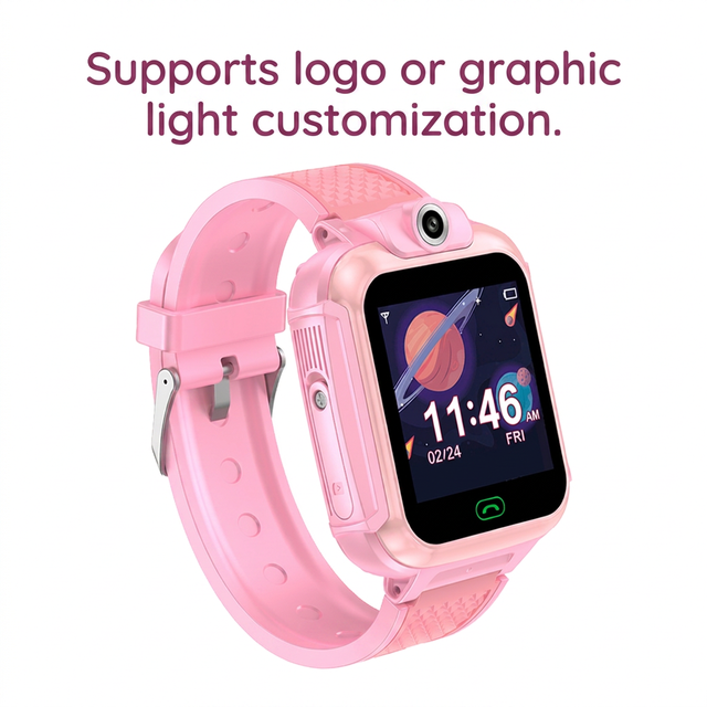 4G SIM Card LBS Location Kid Smartwatch IP67 Waterproof Magnetic Silica Gel SOS Call Camera WIFI Alarm Clock Answer Call Android
