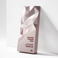 Nouveau Trophée Créatif Médaille d'Honneur 2026 Personnalisé Employé d'Excellence Champion Trophée en Cristal Haut de Gamme Élégant