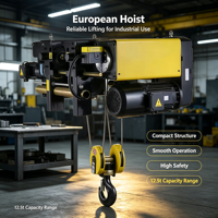 Nouvel Équipement de Levage Électrique à Câble Métallique de Style Européen, Haute Efficacité, Capacité de Charge de 10 Tonnes pour Grue Industrielle