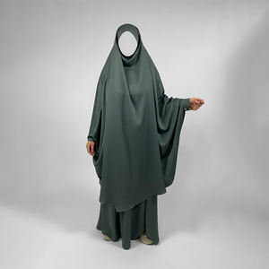 <span class=keywords><strong>Jilbab</strong></span> Nida en diamant 2 pièces personnalisé avec manchette à boutons modeste Eid Ramadan vêtements islamiques <span class=keywords><strong>pour</strong></span> femmes musulmanes ensemble de prière en gros <span class=keywords><strong>Jilbab</strong></span> - Product Image 5