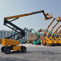 Plateforme de travail aérienne articulée autopropulsée de 22 m de haute qualité, capacité de levage hydraulique stable de 250 kg, avec documents d'inspection complets