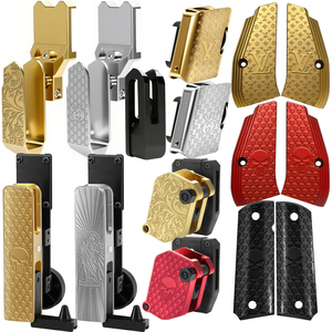 ซองปืนพกแบบ IPSC IDPA CR USPSA IDPA FMA พร้อมช่องใส่แม็กกาซีน อุปกรณ์เสริมสำหรับการแข่งขันยิงปืนความเร็วสูง - Product Image 1