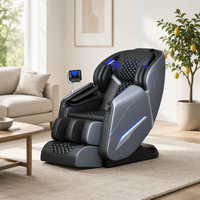 Fauteuil de massage électrique portable haut de gamme PRO pliable pour usage domestique avec rail SL et têtes de massage en silicone de qualité médicale, dossier intelligent