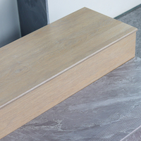 Carrelage d'escalier en porcelaine jaune clair pour l'extérieur et l'intérieur, design beige, prix des marches d'escalier