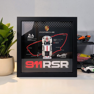 Modèle de voiture de course en alliage RSR, décoration de piste de l'Endurance de <span class=keywords><strong>24</strong></span> heures de Le <span class=keywords><strong>Mans</strong></span>, figurine 3D, art mural - Product Image 2