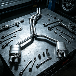 Convient aux Audi S6/S7/<span class=keywords><strong>RS6</strong></span>/RS7, échappement arrière en acier inoxydable avec soupape arrière, améliore les performances et un son agressif. - Product Image 1