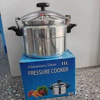 Autocuiseur en aluminium 11L 28cm pour cuisson rapide, vente en gros d'usine, export B2B, ustensiles de cuisine OEM ODM