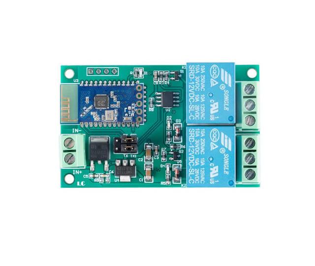 Original 5V/12V Dual Bluetooth Relay Module Mobile APP Remote Control Switch Module