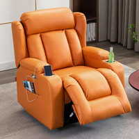 Maßgefertigter Neuer Einzelner Relaxsessel aus Kunstleder Verstellbarer Sitz Relaxsessel für Wohnzimmer