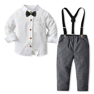 BSL89 Ensemble 3 pièces pour bébé garçon, tenue <span class=keywords><strong>de</strong></span> baptême, fête formelle, cadeau, manches longues, automne - Product Image 5