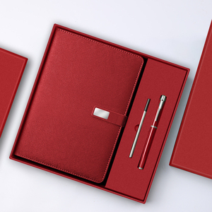 Set Regalo Taccuino Aziendale Elegante in Pelle PU con Logo <span class=keywords><strong>Personalizzato</strong></span>, Chiusura Magnetica, Segnalibro a Nastro e Scatola di Lusso - Product Image 4