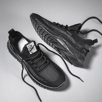 Chaussures de sport décontractées légères en tricot pour l'automne et le printemps, respirantes, pour la course à pied, vente en gros