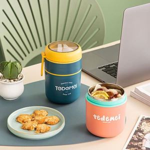 Lonchera Térmica de Acero Inoxidable 304 de 710 ml, Apta para Microondas, para Desayuno, para Trabajadores de Oficina y Chicas, Taza para Sopa - Product Image 3