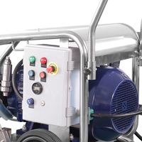 Machine de nettoyage industrielle Ultra haute pression SS 500Bar 23LPM laveuse en métal à eau froide pour les navires pétroliers d'atelier
