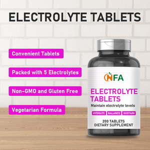 Tabletas de Electrolitos de Marca Privada que Contienen Cloruro con Sodio para Complementar la Hidratación y Mantener la Concentración de Electrolitos - Product Image 5