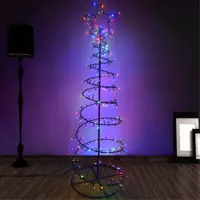 Fabrik Großhandel 5ft Spiral Weihnachts baum Licht 188 LEDs Indoor Outdoor Urlaub Dekoration Lampe Mehrfarbig