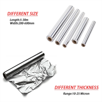 Rouleaux de papier d'aluminium personnalisés de qualité commerciale pour l'industrie des services alimentaires et la maison