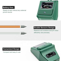 Testeur de pH du sol 3-en-1 : humidité/luminosité/pH – Kits d'outils de jardinage pour l'entretien des plantes – Hydromètre pour plantes – Testeur d'humidité du sol