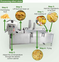 Ligne de friture industrielle automatique à grande capacité pour frites de pommes de terre et petits pois