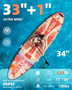 2026 Factory New Product Sup Paddle Board Drop Stitch Material Stand up <b>Inflatable</b> With Accessories SW07/8 Drop Stitch Construct - Product Image 4