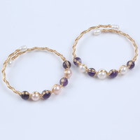 Bracelet en perles naturelles pour femmes, bijoux en perles tendance