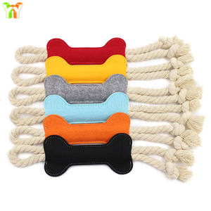 Stokta köpek kemik oyuncak keçe Bark kemik güvenli yavru çiğneme halat Pet köpek çiğnemek kemik özel en iyi Puppies oyuncaklar Puppies için - Product Image 3