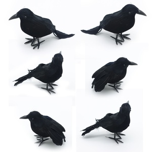 Decoración de fiesta temática de Halloween Adornos de pájaros y Cuervos simulados para decoraciones del hogar y agradadores de multitudes - Product Image 2