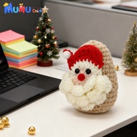 Ornements de Noël au crochet de styles variés personnalisés, figurines Père Noël, Pickle, Pomme de terre en coton laitier, décorations de Noël en gros, cadeaux de fêtes