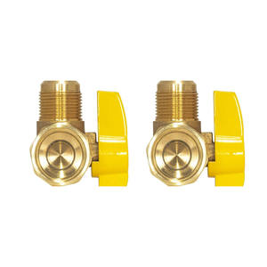 Robinet à bille en laiton forgé de haute qualité sur mesure - avec poignée jaune - Product Image 2