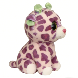 Peluche girafe violette personnalisée, peluche girafe, peluche girafe aux grands yeux, jouet girafe à taches pastel - Product Image 4